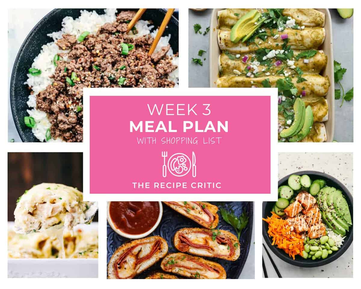 Weekly Meal Plan #3 | The Recipe Critic