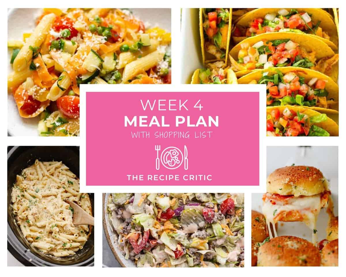 Weekly Meal Plan #4 | The Recipe Critic