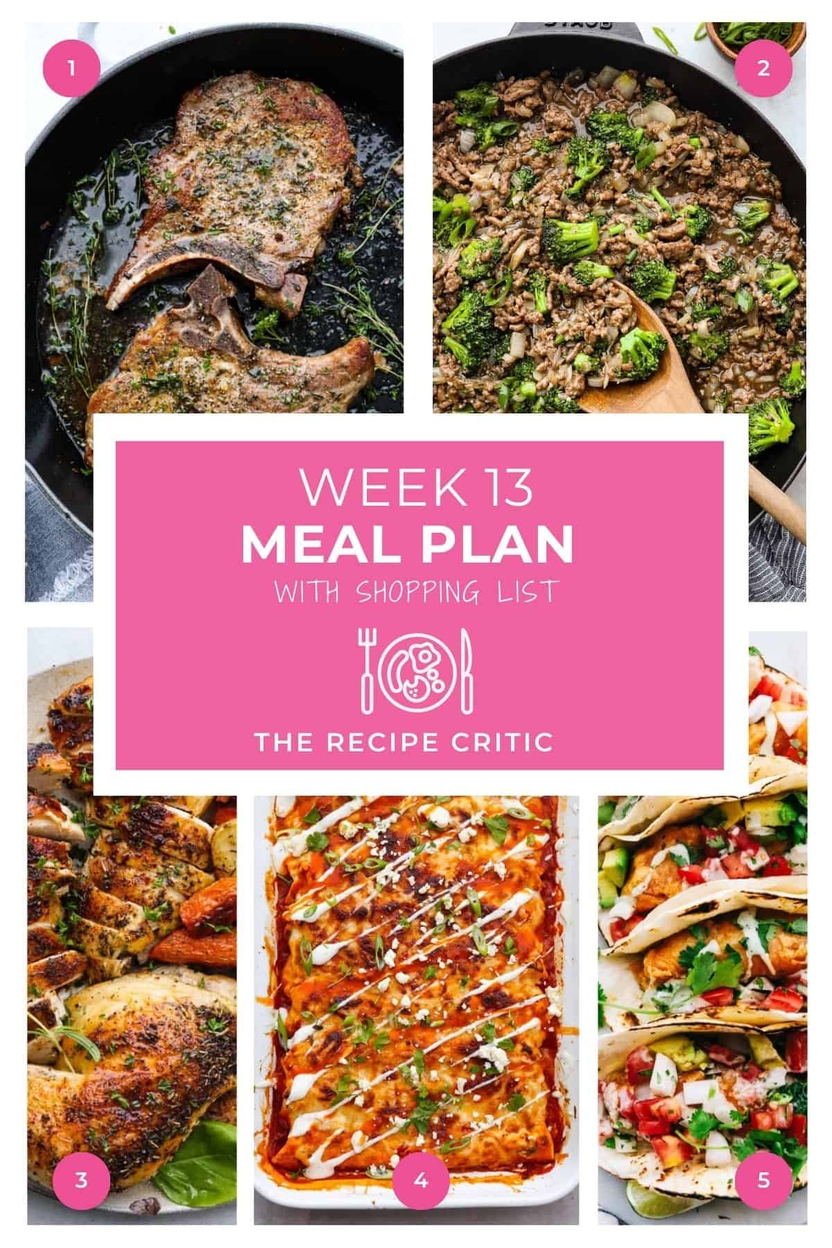 Weekly Meal Plan #13 | The Recipe Critic