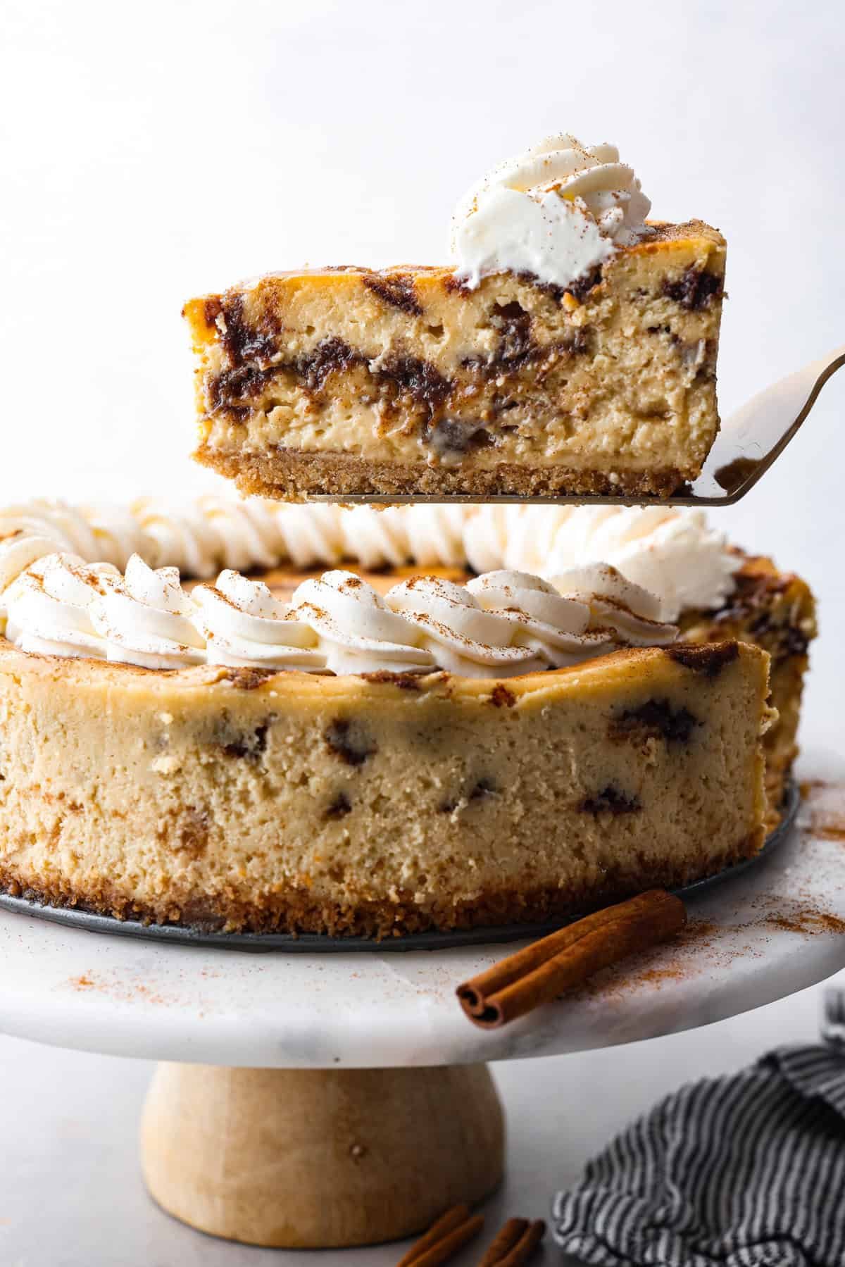 Cinnamon Roll Cheesecake Recipe | The Recipe Critic