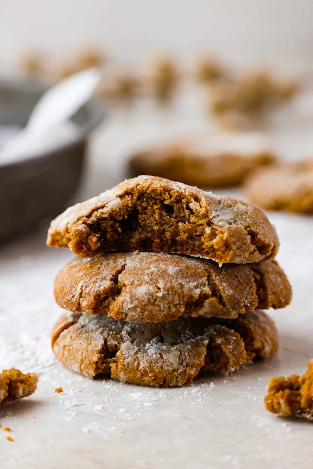 Gingerbread Crinkle Cookies | The Recipe Critic