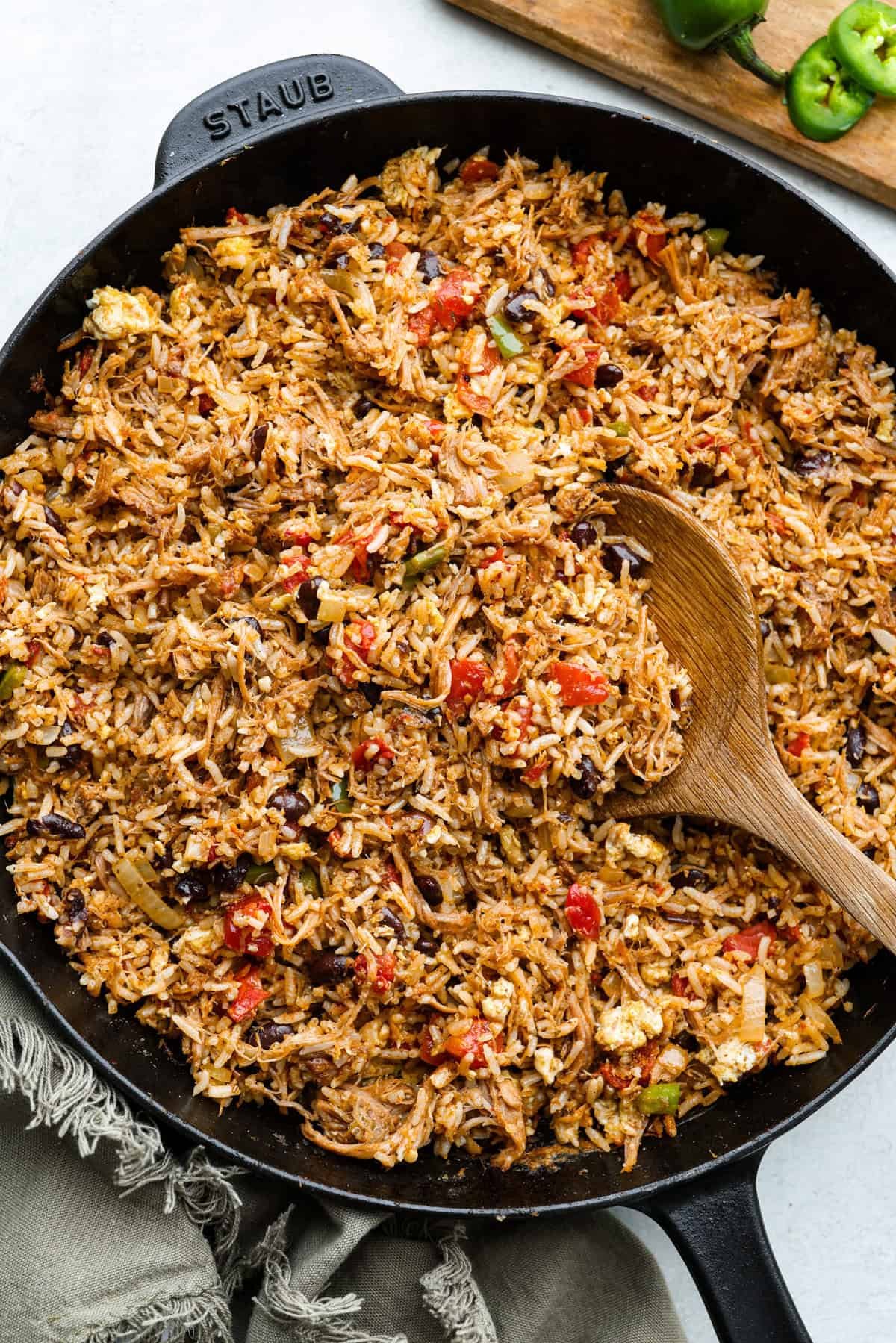 Cowboy Fried Rice With Pulled Pork