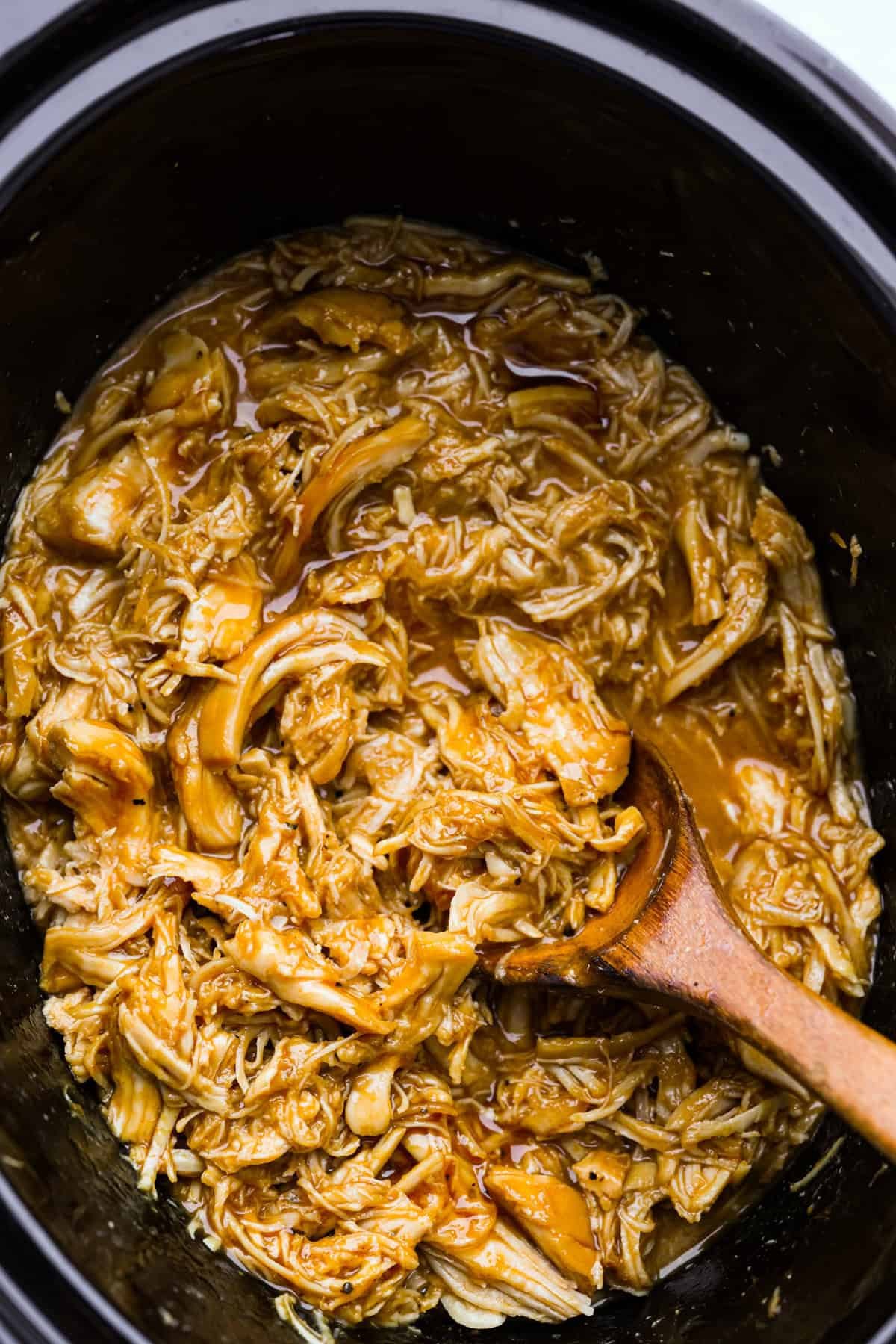 Slow Cooker Shredded BBQ Chicken