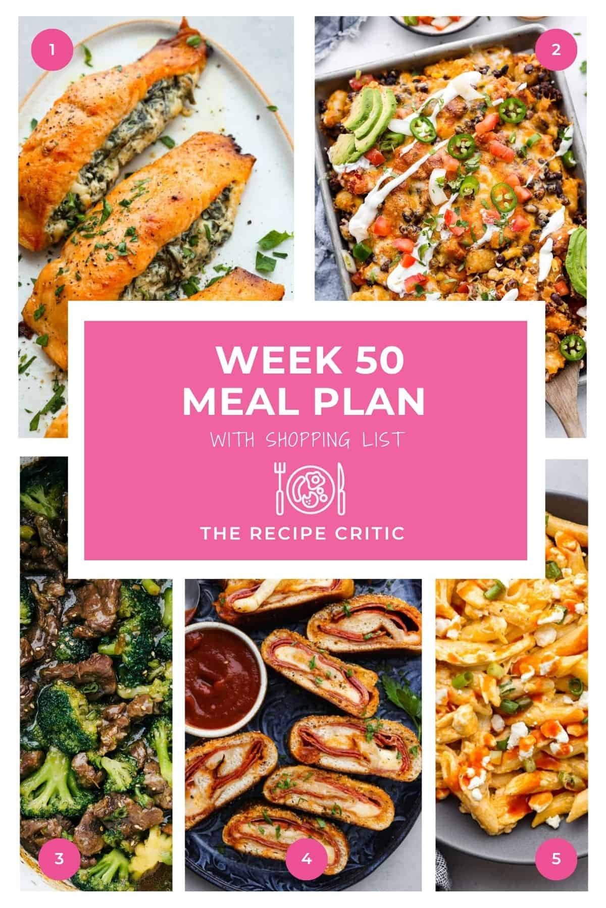 Weekly Meal Plan #50 | The Recipe Critic