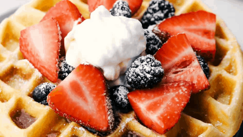 Easy Belgian Waffles Recipe – Crispy Outside, Fluffy Inside